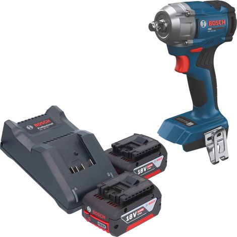 Visseuse à chocs sans fil Bosch GDS 18V-350 Professional 18 V, 350 Nm, 1/2", sans balais + 2 batteries 4,0 Ah + chargeur (1/5)