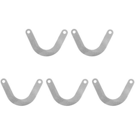 royaluxe -Paquet de 5 plaques de soupape en métal en forme de U raccords de compresseur d'air en métal plaque de soupape 59mm largeur pièces d'outils électriques accessoires (1/5)