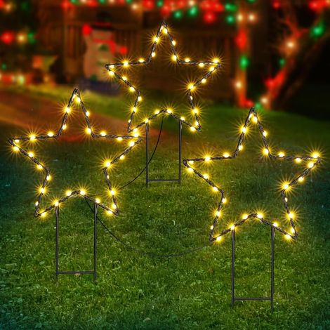 Halloween Decoration Exterieur, Lot de 3 Lumières Orange Automne 30 LED Guirlande Lumineuse Batterie avec Minuterie, Étanche 8 Modes Bougies Éclairage pour Jardin Intérieur Thanksgiving Noël (1/5)