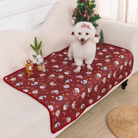Tapis D'entraînement Pour Animaux - Absorbant Non Glissant Lavable - 70 x 50 cm - Rouge - 1 Pièce (1/5)