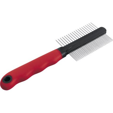 Ferplast GRO 5864 Pettine 2in1 per cani e gatti con pelo medio e lungo. Variante GRO 5864 - Misure: 20.3 x 1.6 x h 6.4 cm - (1/3)