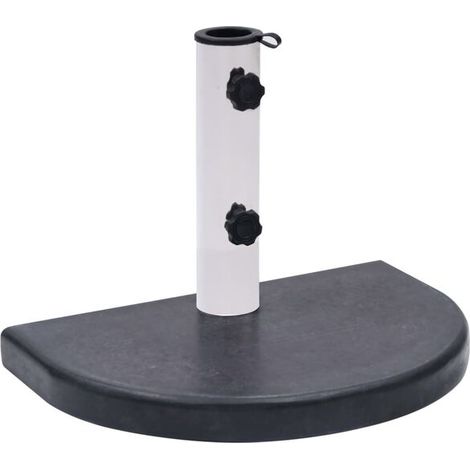 Socle de parasol noir, granit 40x28x4 cm. (1/5)