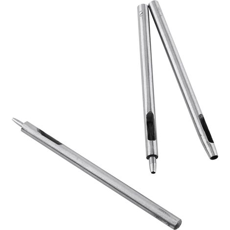 Kit de 10 emporte-pièces en métal pour cuir, poinçons de 0.5 à 5mm, outil de marquage pour maroquinerie et sellerie (1/5)