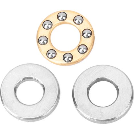 Jeu de 10 roulements à billes de butée miniatures en acier plat de haute précision (F4-9M 4x9x4mm) (1/5)