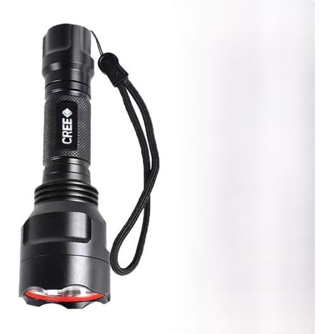 Linterna LED C8, alto brillo, enfoque fijo, aleación de aluminio T6 (bombillas XPE)
