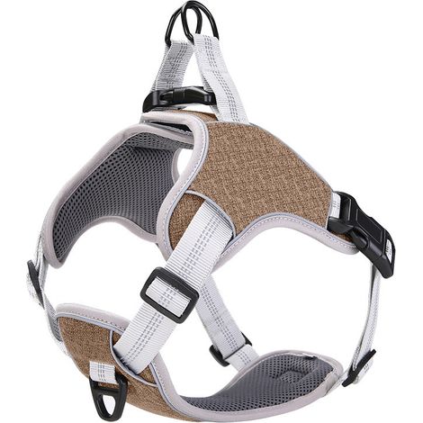 Filiyano-Gilet pour chien avec bande réfléchissante à l'avant, facile à diriger grâce à la poignée et au dos, idéal pour l'entraînement quotidien, les