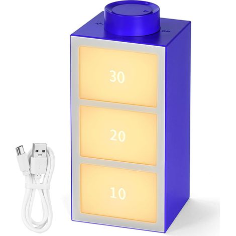 Creative Colorful LED Mood Light, Timer, Lights Change with Music, Rechargeable RGB Rhythmic Mood Lamp, Night Light for Car, Home, Game Room, Bar, Blue (1/5)