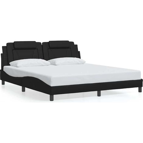 Maison Exclusive - Giroletto Viana senza Materasso Nero 180x200 cm in Similpelle