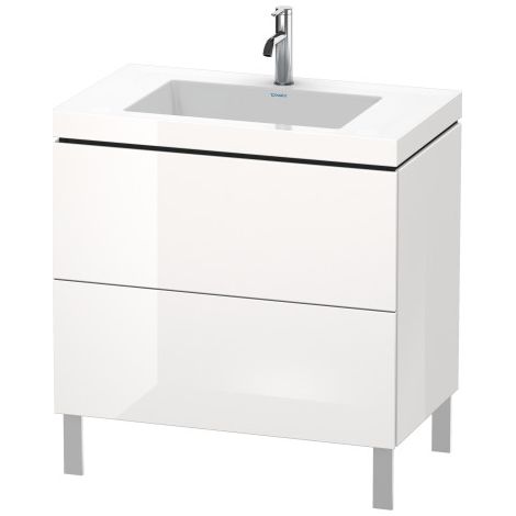 Mueble de baño L-CUBE WT Vero Air 698x800x480mm 3 orificios para grifería amerik (1/2)