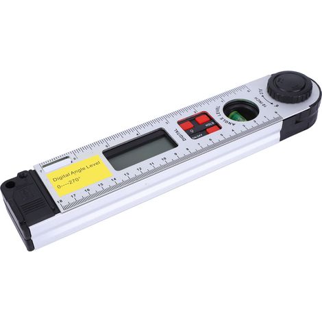 Niveau à bulle électronique infrarouge numérique, inclinomètre, jauge d'angle 250 mm (0–270°) (1/5)