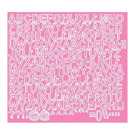 Selbstklebende Buchstabenaufkleber, 1,5 cm, rosa matt (1/2)