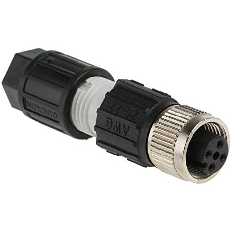 Phoenix Contact 1641688 conector M12 Negro, Acero inoxidable