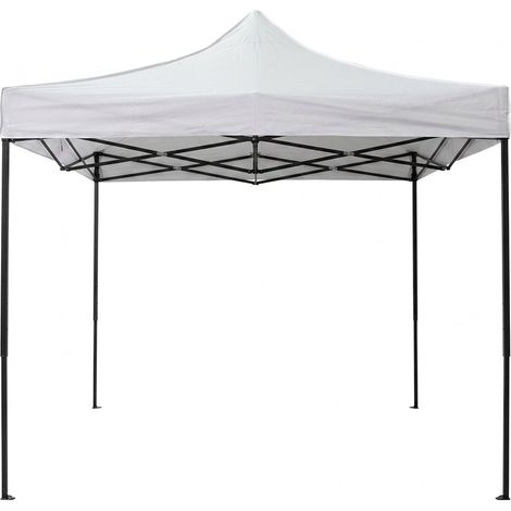 Gazebo Pieghevole EasyFlex Impermeabile Bianco Giardino Mercato 3x3m