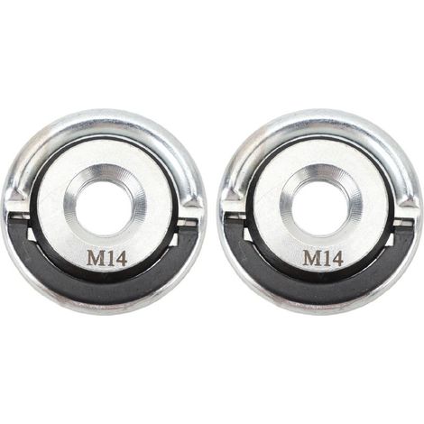 Écrou à dégagement rapide M14 pour meuleuse d'angle, acier allié, autobloquant, de rechange, lot de 2 (1/5)