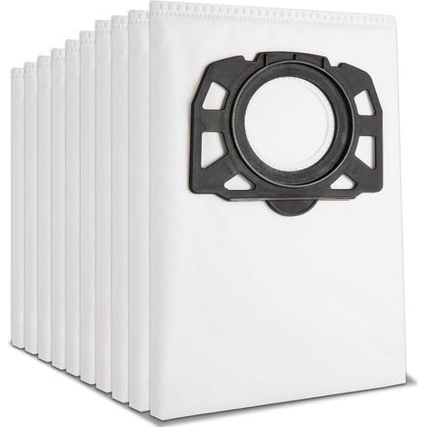 Lot de 10 sacs à poussière pour aspirateur Kärcher WD4, WD5, WD6, WD5P, WD6P Premium, MV4, MV5, MV6, réf. 2.863-006.0. (1/5)