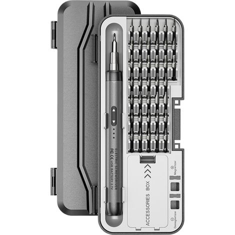 Petit tournevis de précision, tournevis portable multifonction rechargeable par USB, outil électrique compact pour les projets, la réparation à domicile et les espaces restreints (1/5)