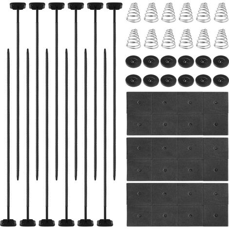3 Ensembles/60pcs Kit de Montage de Ventilateur, Kit de Montage de Ventilateur de Refroidissement de Radiateur Kit d'Installation de Refroidisseur de Transmission Universel pour Automobile (1/5)