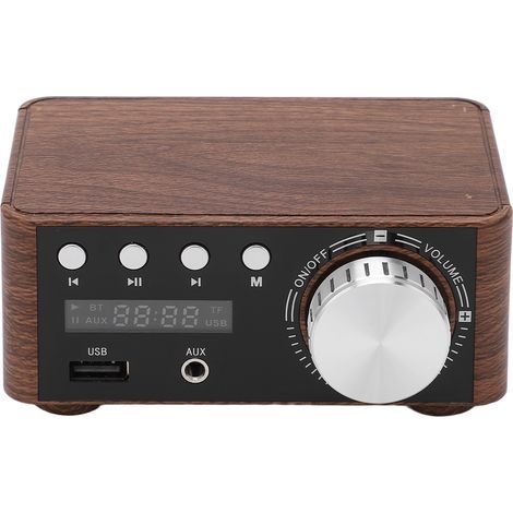 Mini amplificateur de puissance Bluetooth 5.0 stéréo HiFi numérique 2 canaux 50W et avec entrée USB (1/5)