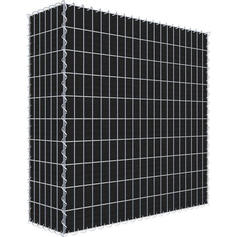 Gabiondeco - Gabion a végétaliser avec toile non-tissée 100 cm x 100 cm x 30 cm (L x H x P). maille 5 cm x 10 cm. spirale - Made in Germany (1/3)