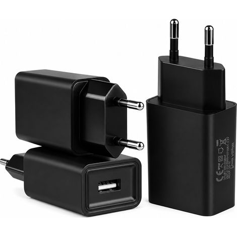 3PCS Chargeurs USB 5v 2a Rapide Secteur Adaptateur Prise USB A (1/5)