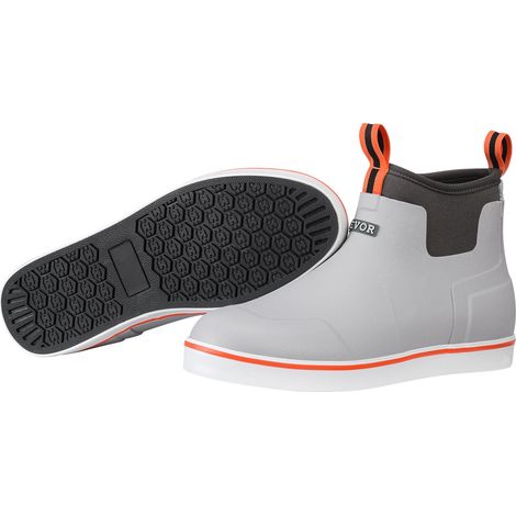 Bottes en caoutchouc pour hommes, bottes de pluie imperméables, chaussures de travail d'extérieur antidérapant, bottes de pont, légères et durables, pour fabrication, agriculture, taille 12 US (1/5)