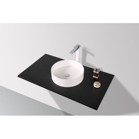 SLIM - DESIGN Mineralguss Aufsatzwaschtisch MAW2365 (1/4)