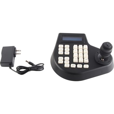 Mini clavier analogique PTZ 4D pour contrôle caméra coaxiale dôme, alimentation 100-240V, prise US (1/5)
