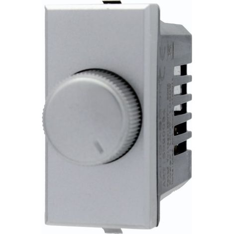 Trade Shop - 220 V SILBERNER KNOPF-DIMMERREGLER KOMPATIBEL MIT BTICINO AXOLUTE - (1/2)