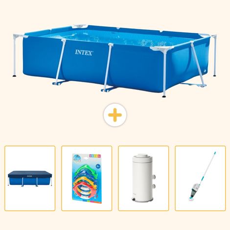 Intex Piscine Tubulaire Rectangulaire - 300x200x75 cm - 5-pièces S95 (1/5)