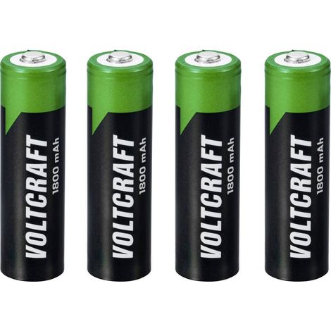 VOLTCRAFT HR06 Pile rechargeable LR6 (AA) NiMH 1800 mAh 1.2 V 4 pc(s) A735753 (1/5)
