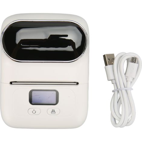 Imprimante thermique portable M110 blanche pour étiquettes de prix et vêtements, machine à codes-barres manuelle