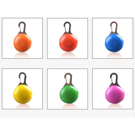 6pcs LED Pet Collier Pendentif Lumineux Clignotant dans la Nuit pour Chien Chat & Objet de Sécurité pour Chat Chien (1/5)