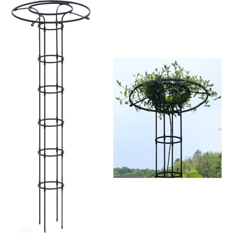 Cadre d'escalade pour Plantes de Jardin, Treillis de Jardin Vertical en Métal, Treillis d'escalade pour Parapluie en Métal(210CM)