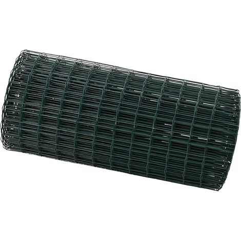Euro Valla Verde 0,6 x 10 m Hierro recubierto de PVC vidaXL (1/5)