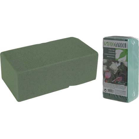 Éponge florale verte humide 20 x 10 cm