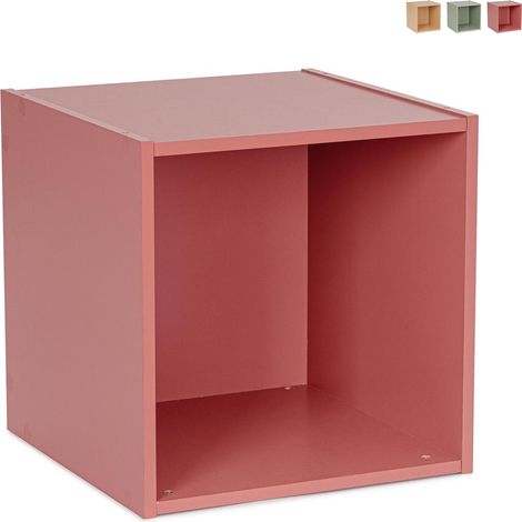 Étagère murale cube multifonction 35x35x35 cm Composite Pro YES - Rouge (1/5)