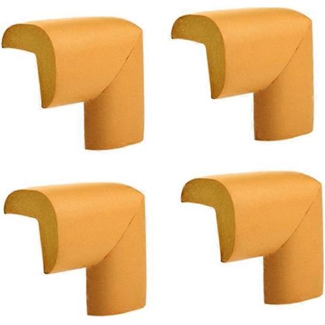 4 x BABY SAFETY CORNER CUSHIONS-DESK TABLE COVER protection-SAFE pour CHILD-jaune (1/4)