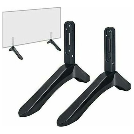 Support TV - Universel - Structure Triangulaire - Pour Écrans 32 À 65 Pouces - Noir - 2 Pièces