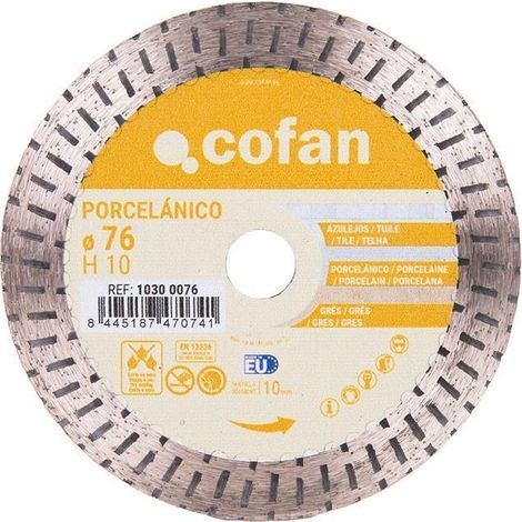 Disco diamantado para porcelánico 76mm H10 (1/4)