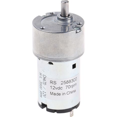 Motoréducteur CC RS PRO, 12 V c.c., 70 tr/min, dia. de l'arbre 5mm ( Prix pour 1 ) (1/2)