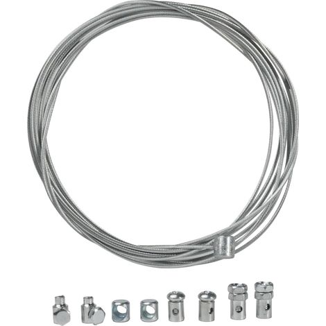 Universelles Gaszugset 2x 2,5 m Ø 1,2 mm mit Nippel - Für Vergaser und Gasgriff an 50-cm³-Rollern, AM6-Mopeds, Derbi Aerox, Aprilia SR, Piaggio, Peugeot GY6 (1/5)