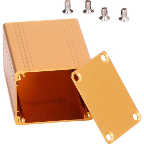 Boîtier de montage en alliage d'aluminium avec dissipation thermique intégrée, coffret de jonction électronique DIY, étui de protection robuste. (1/5)