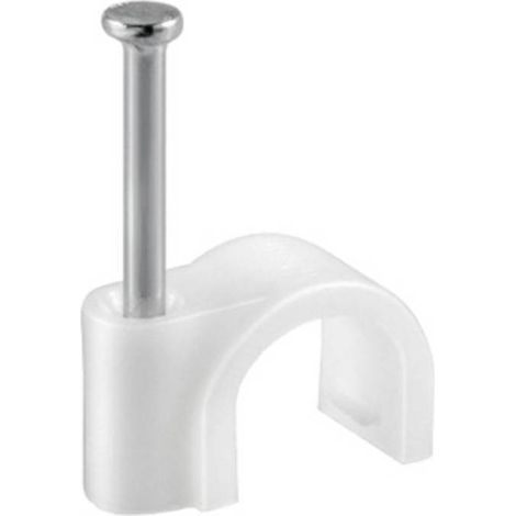 FISSACAVI PVC C/CHIODO 14 MM CONF. 40 PZ