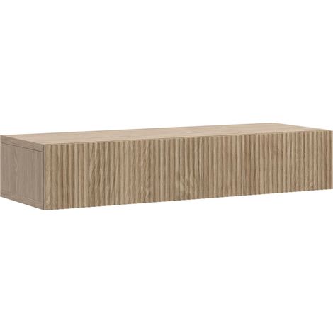 Selsey Nolie - Consolle con cassetti sospesa aspetto - 90 cm - aspetto rovere