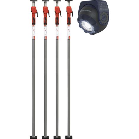 Soporte telescópico Bessey STE300-SET-SL plateado durable