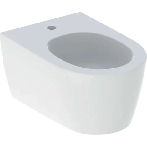 GE ONE Bidet de mur, forme fermée, blanc / mat (1/2)