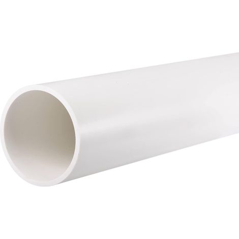 Tuyau Rigide en PVC Rond Tube PVC 67.8mm Diamètre Interne 75mm Diamètre Externe 0.35m Blanc Haut Impact pour Eau Tube Artisanats (1/5)