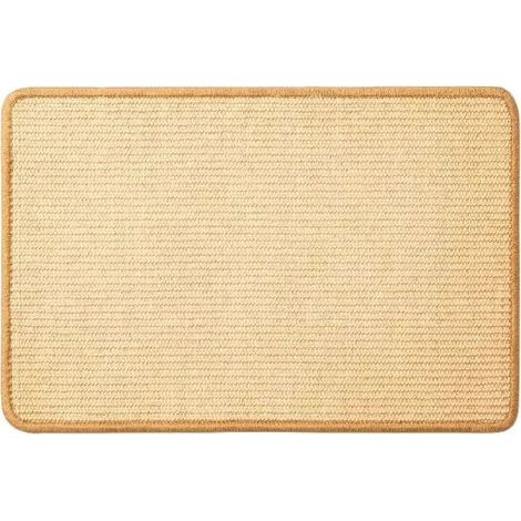 Kratzmatte für Katzen, 20 x 40 cm, horizontale Kratzmatte, Katzenbodenmatte, schützt Teppiche und Sofas, Beige