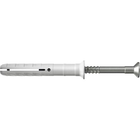 Fischer 50x Nageldübel N 6 x 60/30 S mit Nagelschraube A2 nichtrostender Stahl - 050373