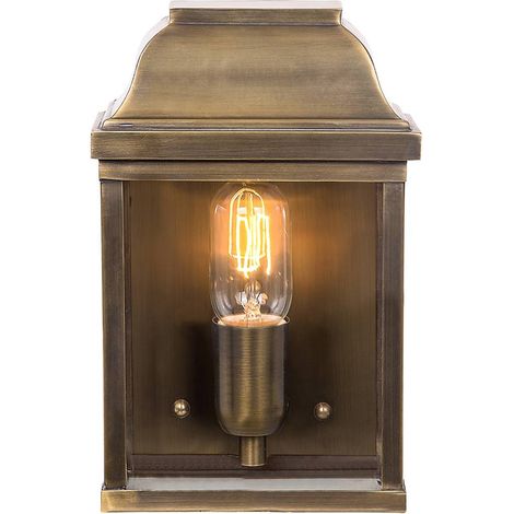 Elstead Victoria - 1 Licht Außenwandlaterne Licht Massiv Messing IP44, E27 (1/5)